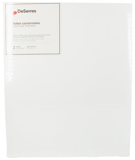 Canvas Board 18x24in - 2pcs