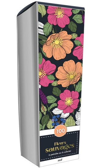 Fleurs sauvages : 100 marque-pages à peindre ou à colorier