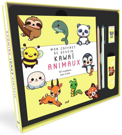 Mon coffret dessin animaux kawaï Cof.