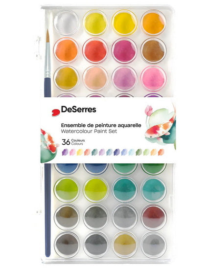 36 Colours Watercolour Set