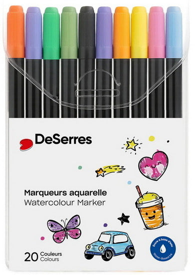 Set of 20 Markers For Children