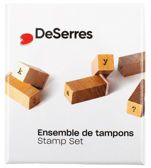 Wood Stamp Set Typewriter 42pcs