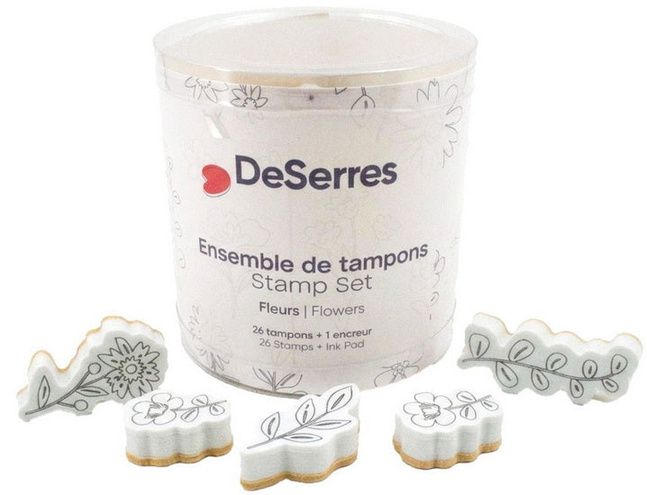 Ens. Tampons mousse - Floral