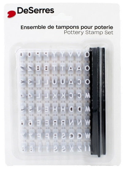 Tampons pour poterie - Lettres et chiffres