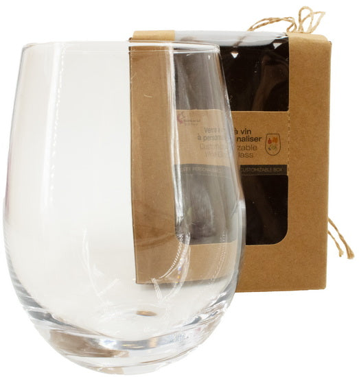 Stemless Wine Glass - Customizable