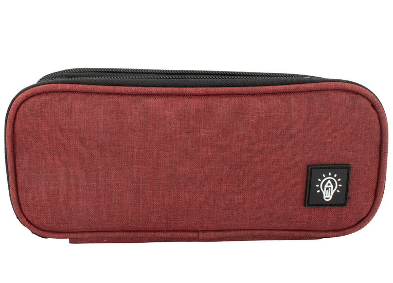 Pencil case 3 compartments - Red