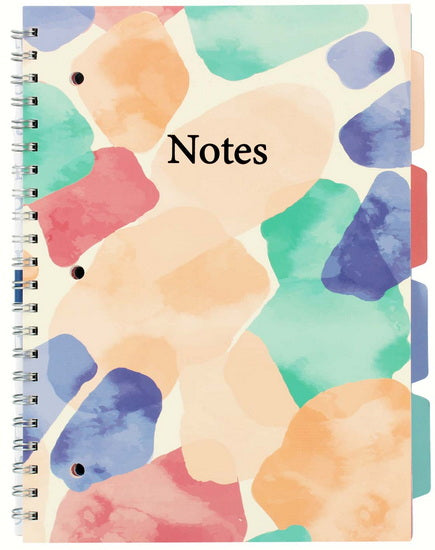 Grand Cahier 4 sujets formes colorées