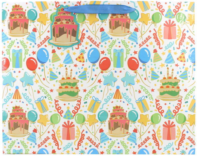 Gift Bag L Cake and Balloons