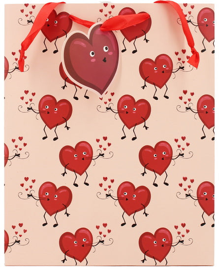 Sac moyen coeurs bisous