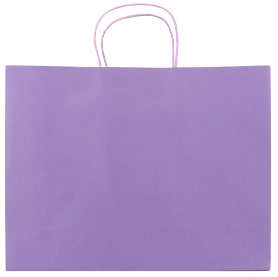 Gift Bag L Kraft Purple