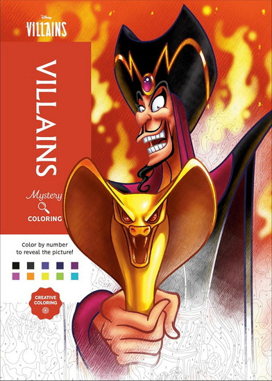 Disney Mystery Coloring: Disney Villains: A Color by Number Book