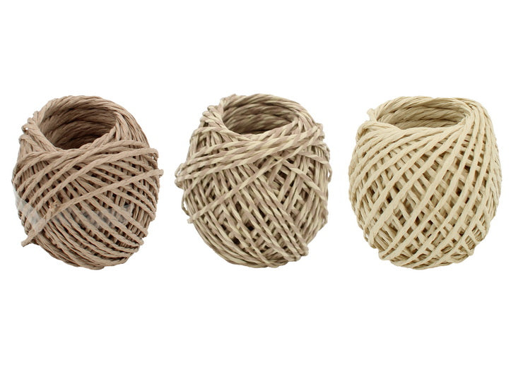 Ens.3 x20m Ruban de raphia