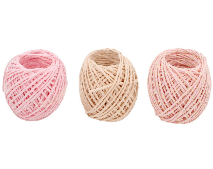 Raffia Rope 3x20m - Pastel