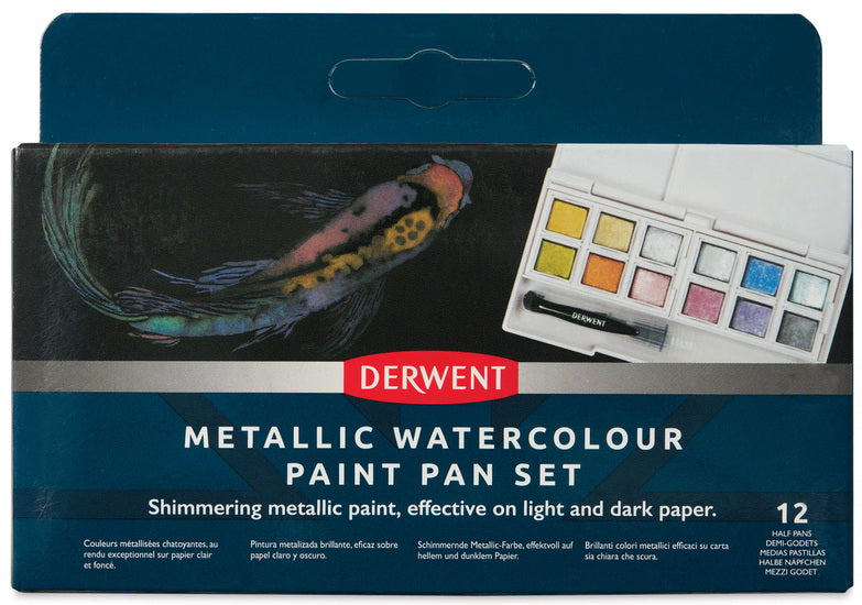 Ens. 12 demi-godets peinture métallique