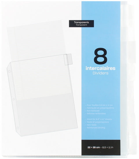 Divider 8 Transparent Tabs