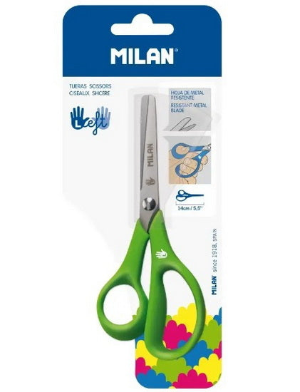 Ciseaux gaucher bouts ronds 14cm