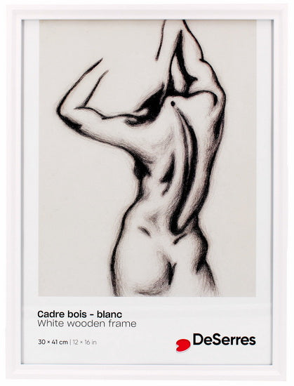 Wood Frame White - 12X16"