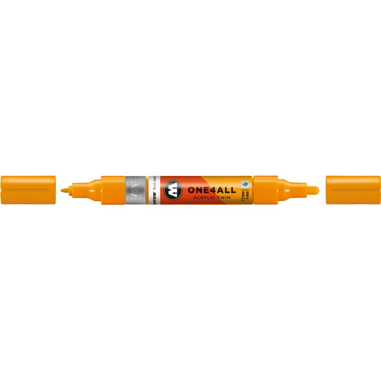 Acrylic marker One4All Twin - 1.5 to 4mm light orange