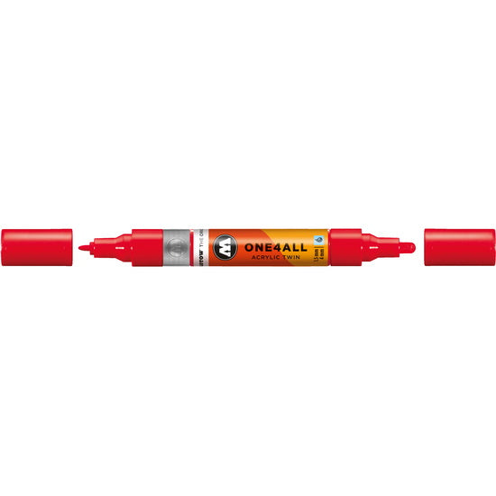 Acrylic marker One4All Twin - 1.5 to 4mm cherry red