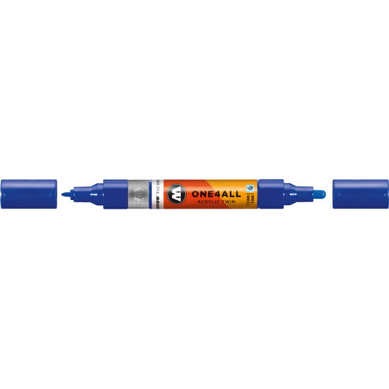 Marqueur acrylique One4All Twin - 1,5 à 4 mm bleu outremer