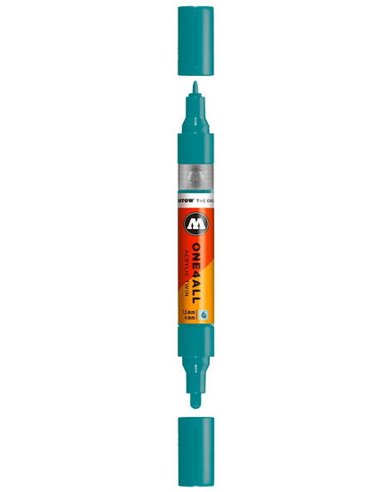 Acrylic marker One4All Twin - 1.5 to 4mm aqua