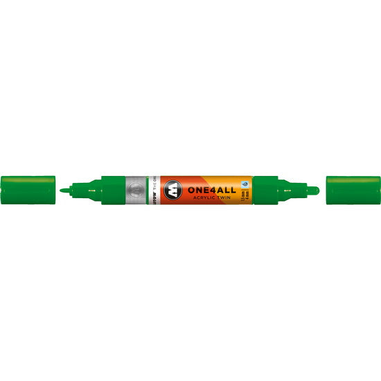 Marqueur acrylique One4All Twin - 1,5 à 4 mm vert trèfle
