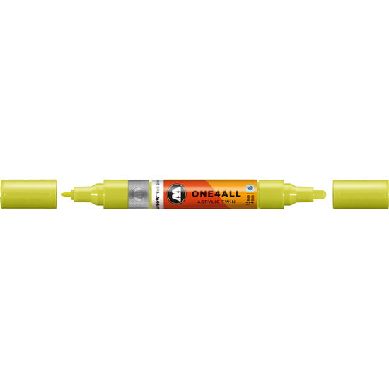 Marqueur acrylique One4All Twin - 1,5 à 4 mm vert nature clair