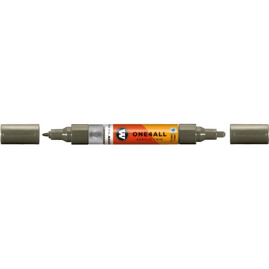 Marqueur acrylique One4All Twin - 1,5 à 4 mm gris pierre foncé