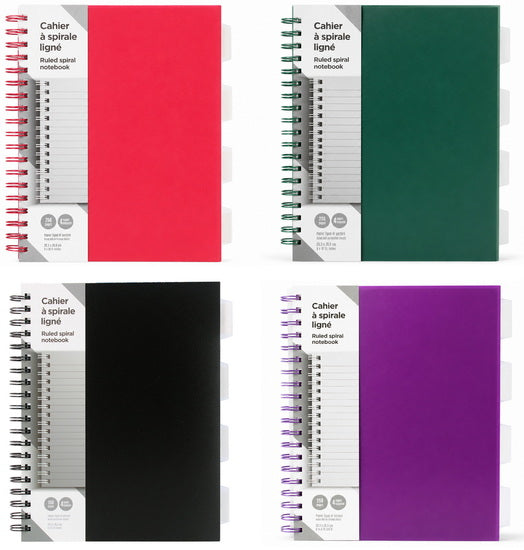 Cahier spirale 4 sujets ligné 250P 4AS