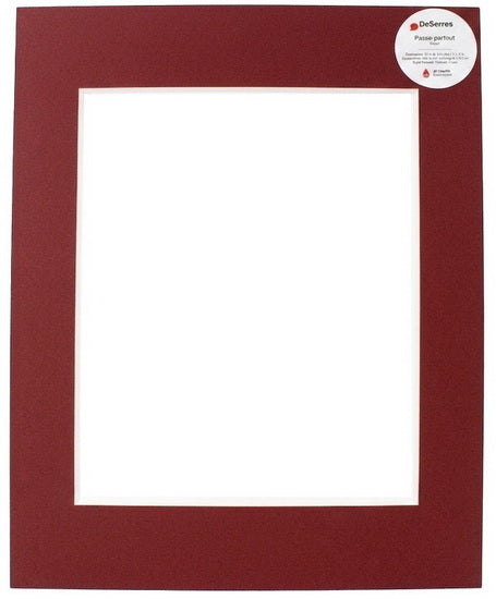 Passe-partout rouge -  11x14/8x10po