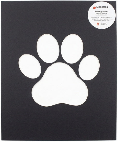 Passe-partout patte noir - 8x10/4x6po