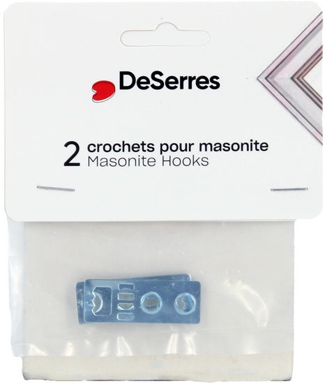 Ens. 2 crochets pour masonite