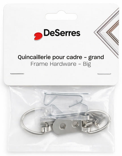 Ens. quincaillerie pour cadre grand