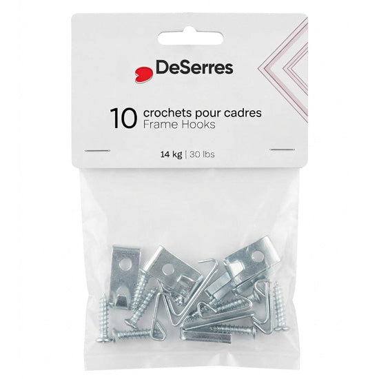 Pack of 10 Picture Hooks 30lbs