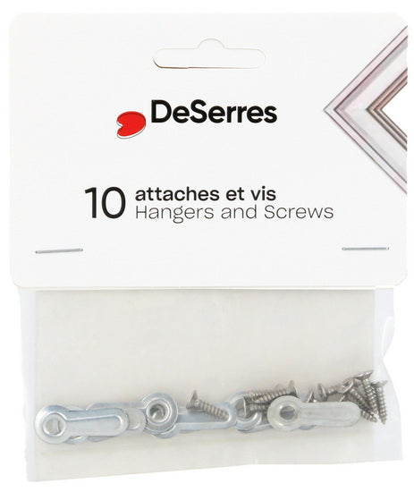 Ens. 10 attaches et vis