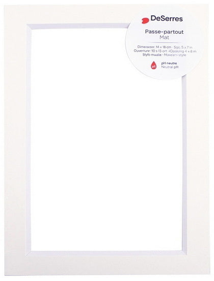 Passe-partout blanc cassé - 5x7/4x6