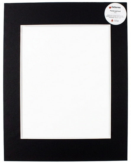 Passe-partout noir - 11x14/8x10po
