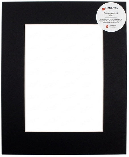 Passe-partout noir - 8x10/5x7po