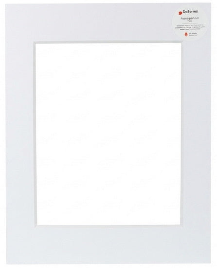 Passe-partout blanc -11x14/8x10po