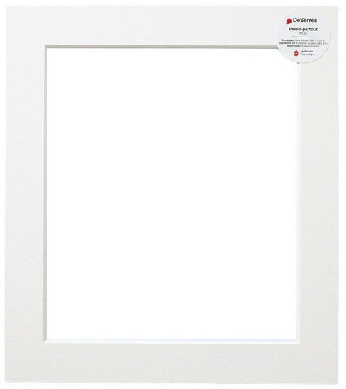 Passe-partout blanc -11x14/8.5x11po