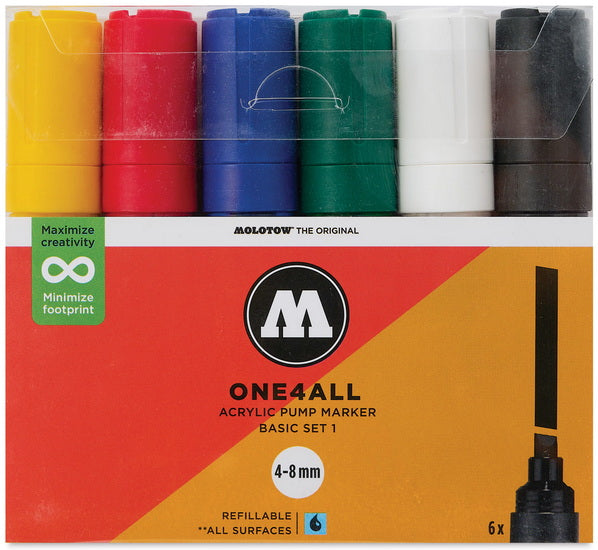 Ens. de 6 marqueurs One4All - 327hs base 1