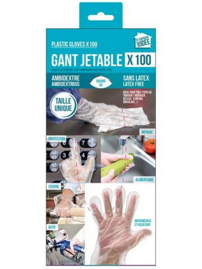 Ens. 100 gants jetables
