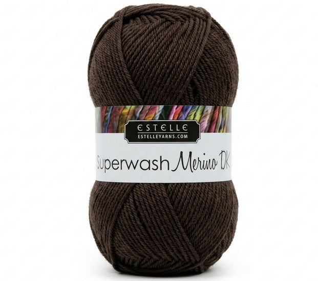 Fil superwash merino #3 50g chocolat
