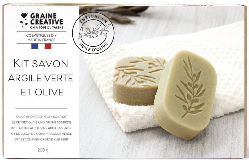 Diy olive soap and green clay