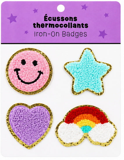 Iron On Patches Emoji 4Pcs
