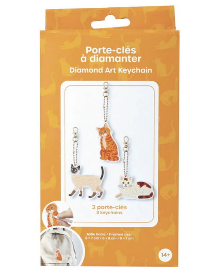 Keyring Diamond Kit Cats