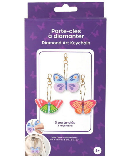 Keyring Diamond Kit Butterflies