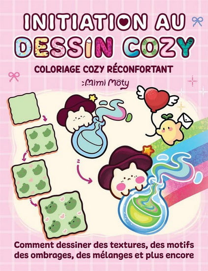 Initiation au dessin cozy : Coloriage cozy réconfortant