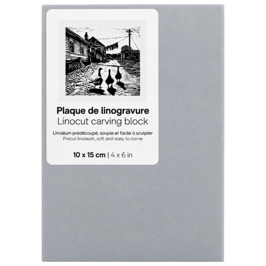 Plaque de linogravure - 4x6po