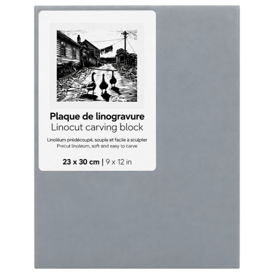 Plaque de linogravure - 9x12po